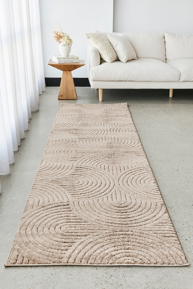 Mollymook Mocha Coast Natural Runner Rug