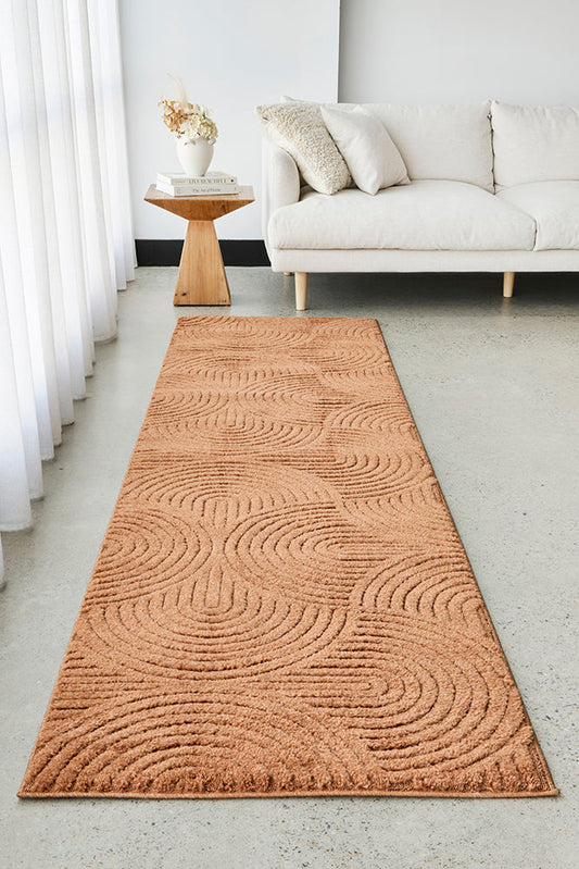 Mollymook Terracotta Rust Runner Rug