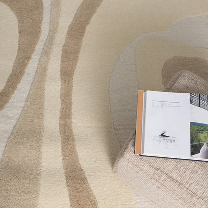 Hahndorf Ivory & Beige Wool Rug