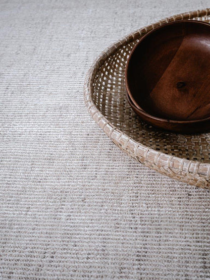 Heath Beige Wool & Cotton Rug