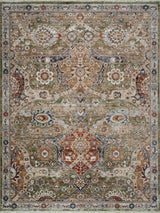 Hunter Green & Multi Rug