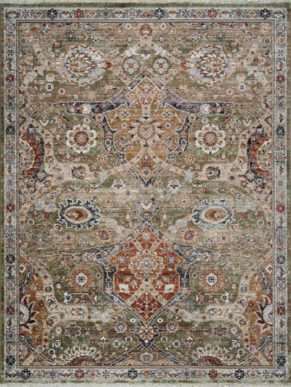 Hunter Green & Multi Rug