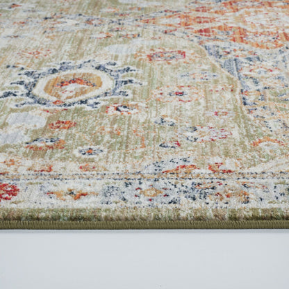 Hunter Green & Multi Rug