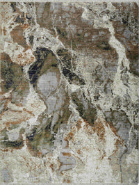 Hunter Green & Rust Rug