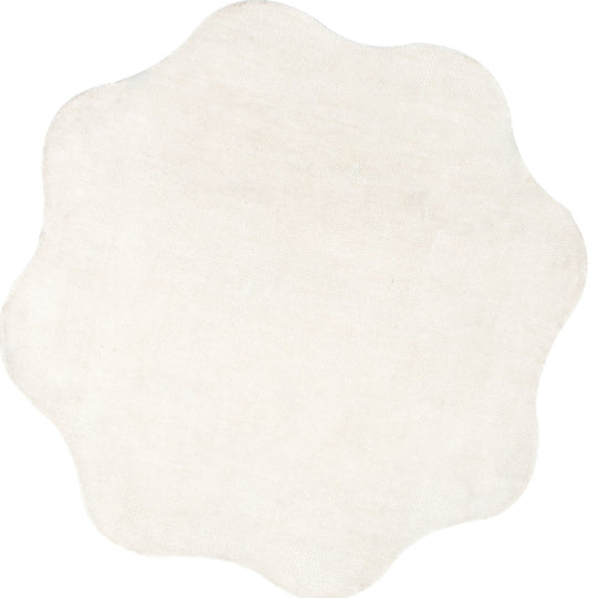 Wooli Ivory Round Rug