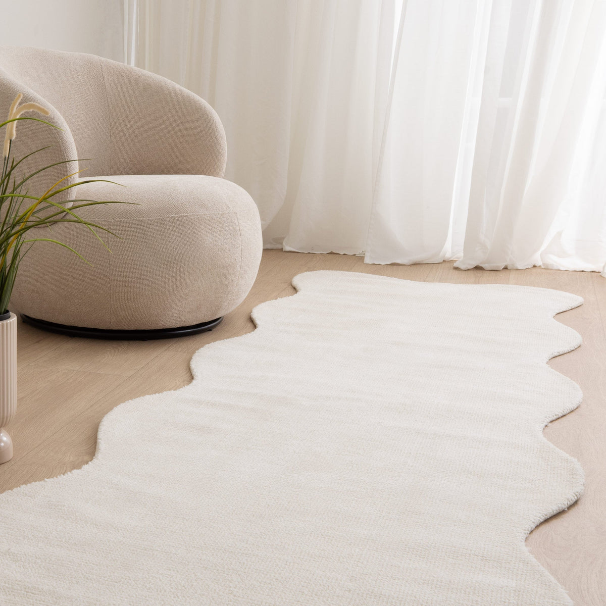 Wooli Ivory Runner Rug