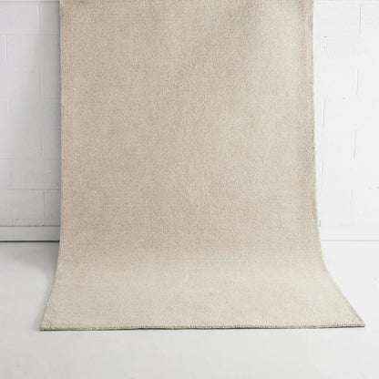 Jindabyne Ivory Wool Rug ‚Äî natural texture, The Inspire Home