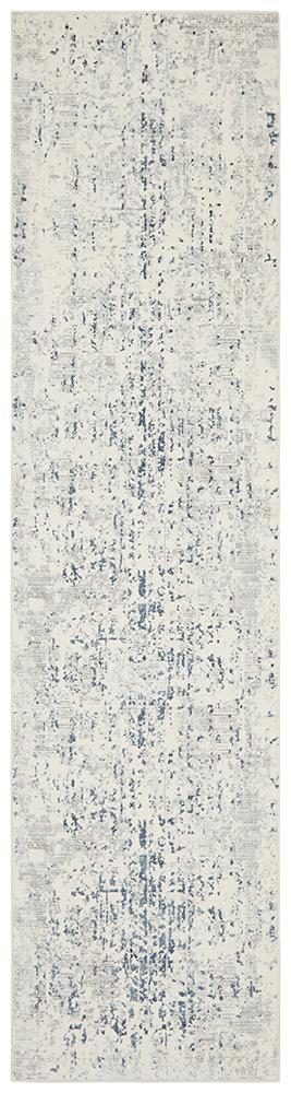 Broulee Natural Blue Runner Rug