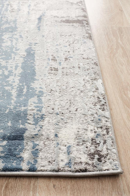 Broulee Driftwood Blue Runner Rug