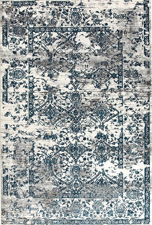 Broulee Pewter Blue and Cream Rug