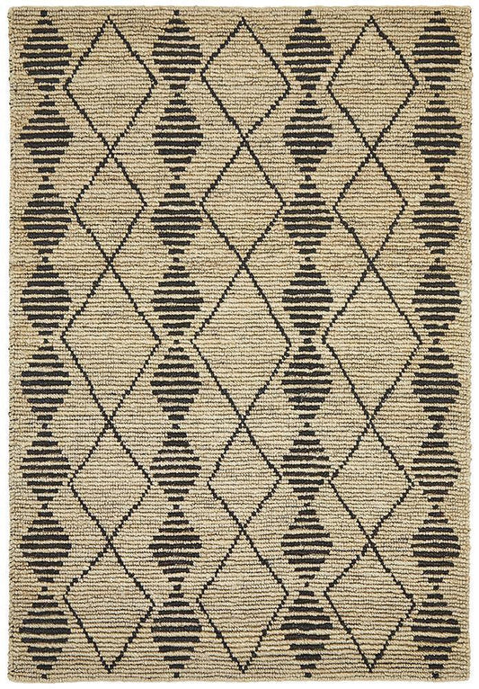 Carnarvon Natural and Black Jute Rug