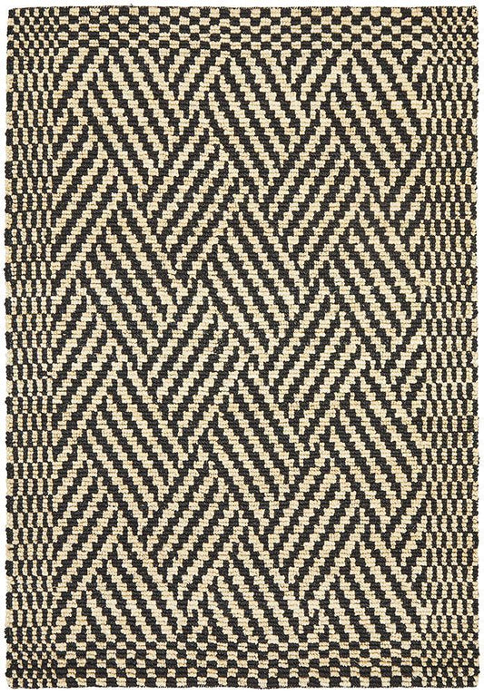Carnarvon Driftwood and Black Jute Rug