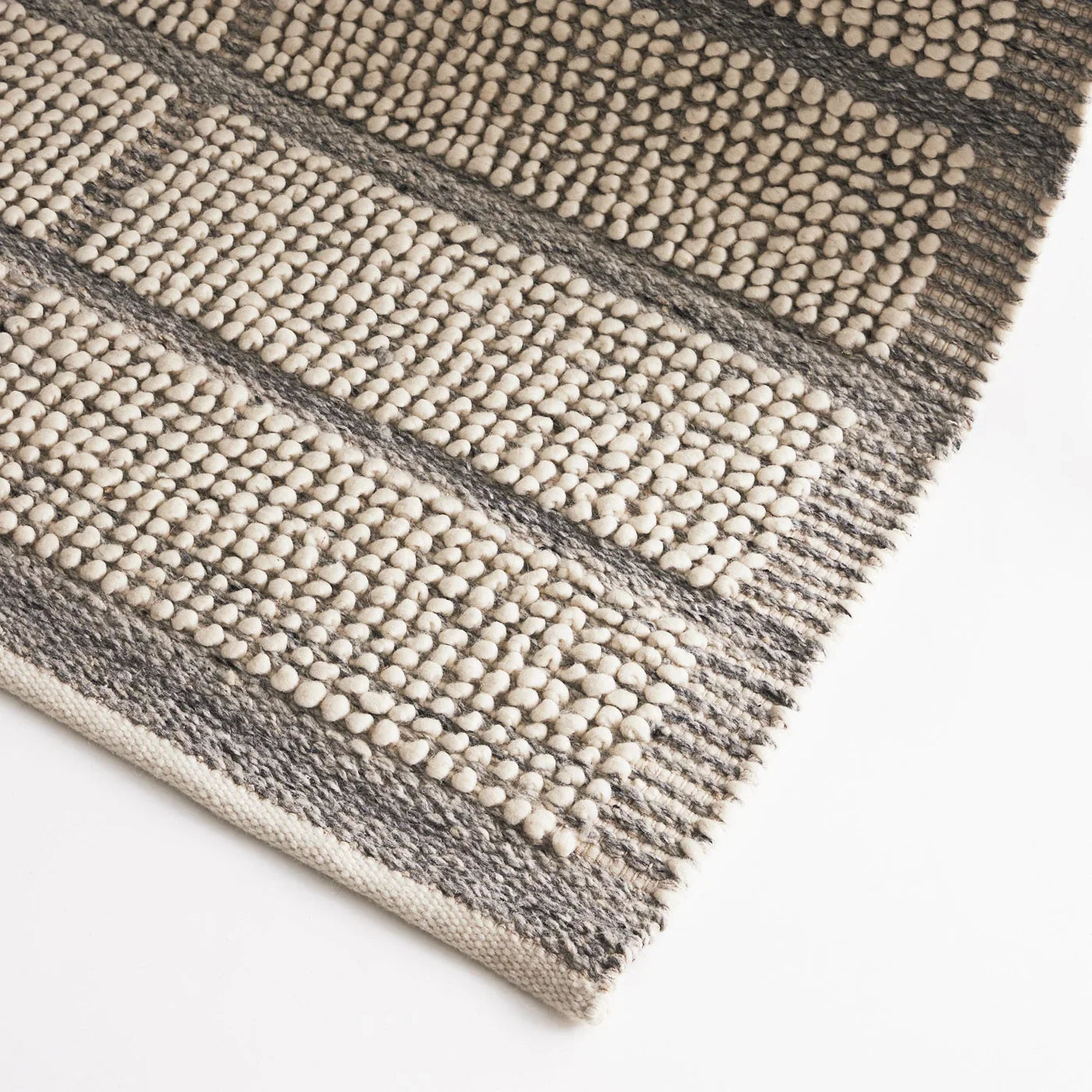 Kingscliff Ivory & Grey Wool Rug