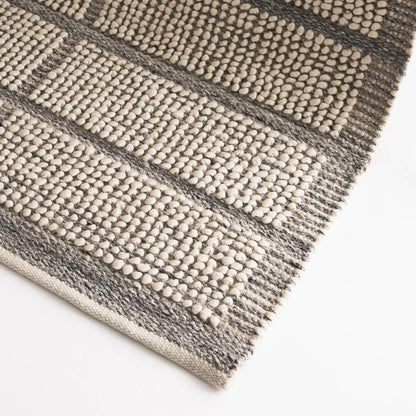 Kingscliff Ivory & Grey Wool Rug