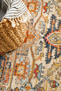 Merimbula Rust Multicolor Round Rug