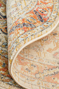 Merimbula Rust Multicolor Round Rug