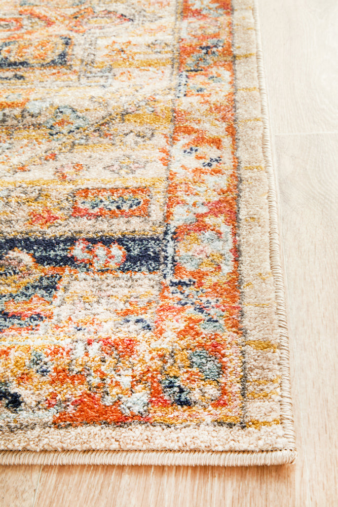 Merimbula Rust Multicolor Runner Rug