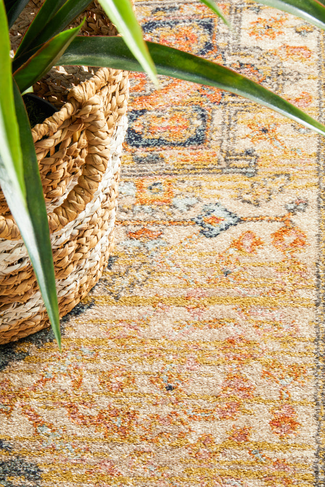 Merimbula Rust Multicolor Runner Rug