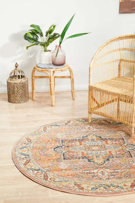 Merimbula Driftwood Multicolor Round Rug