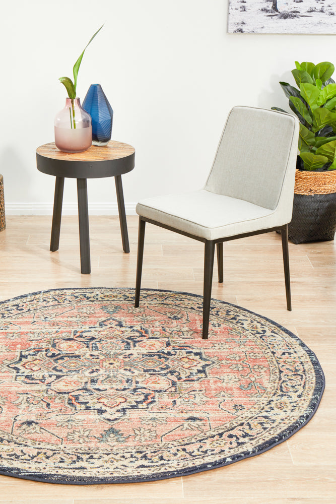 Merimbula Brick Multicolor Round Rug