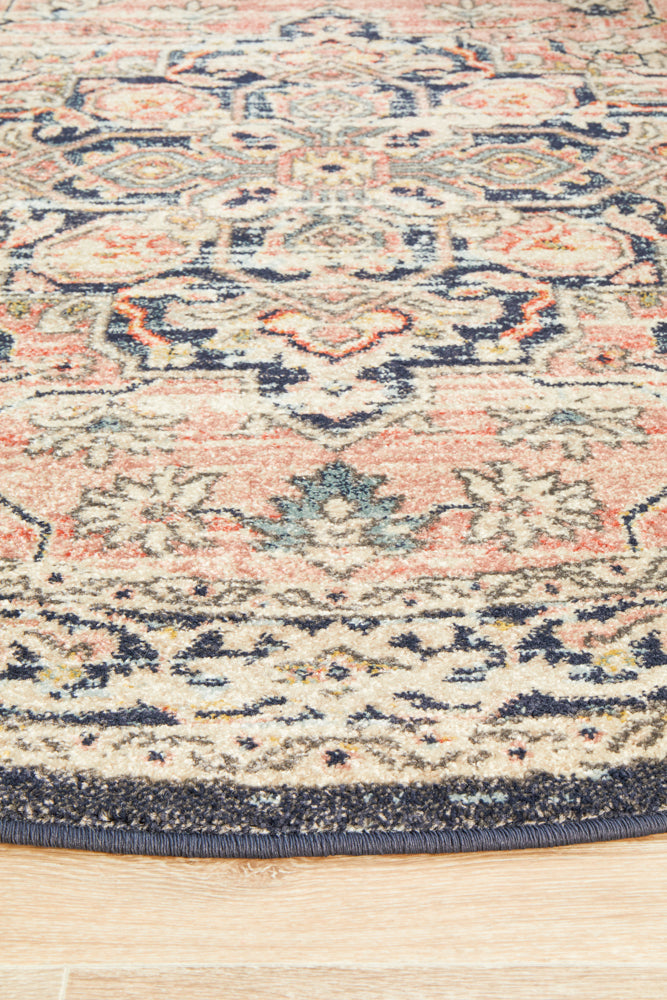 Merimbula Brick Multicolor Round Rug