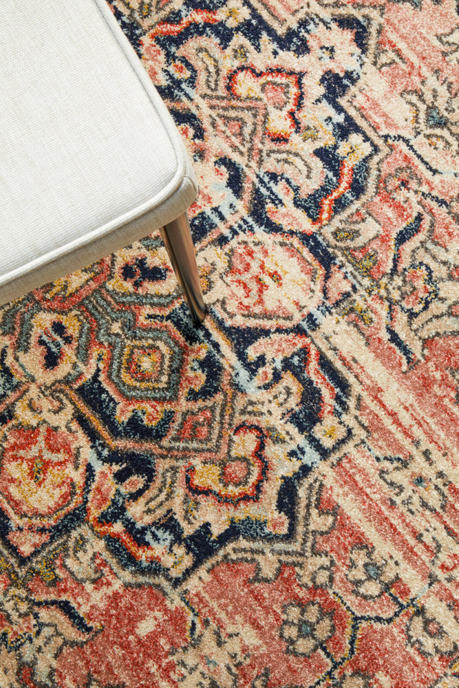 Merimbula Brick Multicolor Round Rug