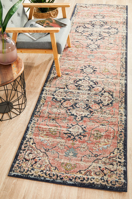 Merimbula Brick Multicolor Runner Rug