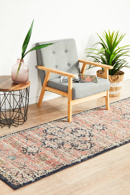 Merimbula Brick Multicolor Runner Rug