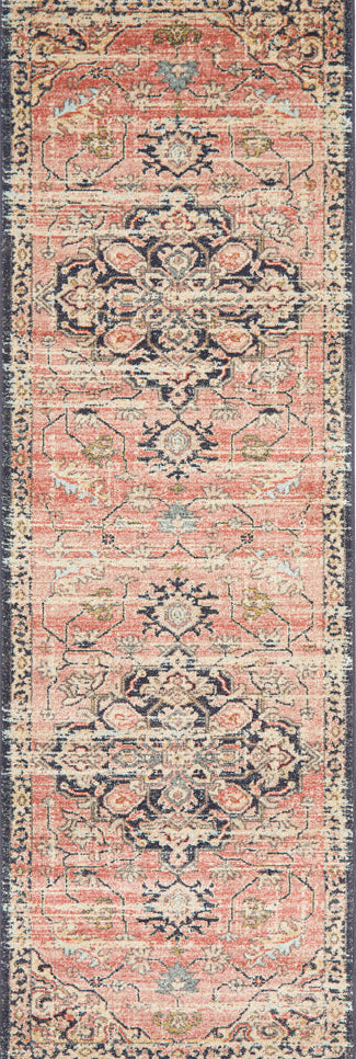 Merimbula Brick Multicolor Runner Rug