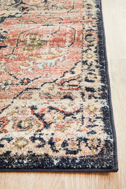 Merimbula Brick Multicolor Runner Rug