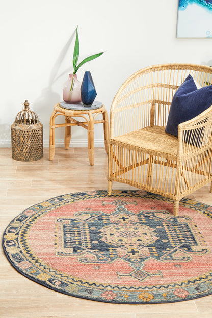 Merimbula Paperbark Multicolor Round Rug