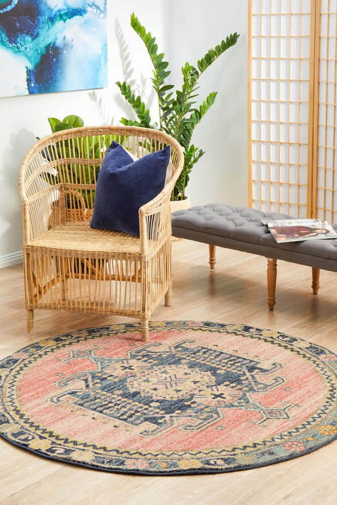 Merimbula Paperbark Multicolor Round Rug