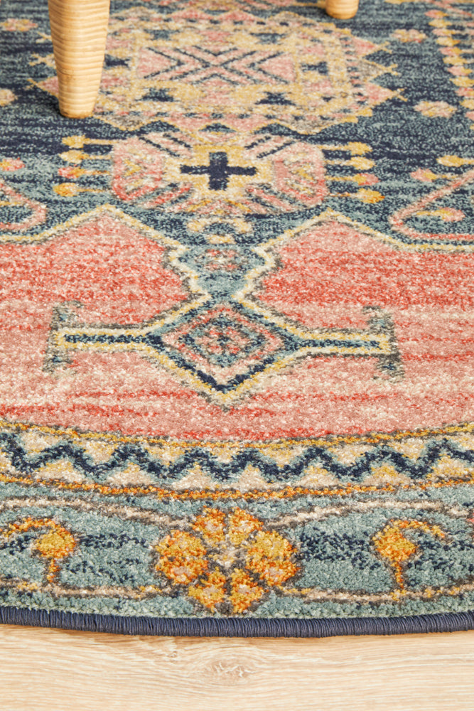 Merimbula Paperbark Multicolor Round Rug