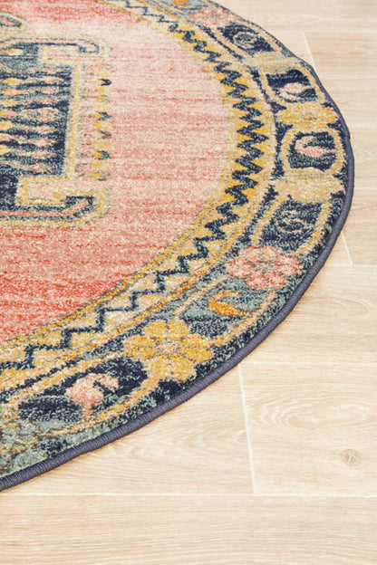 Merimbula Paperbark Multicolor Round Rug