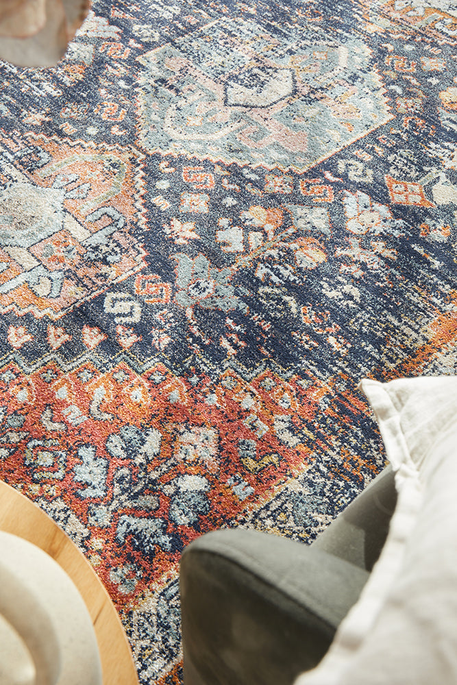 Merimbula Navy Multicolor Rug
