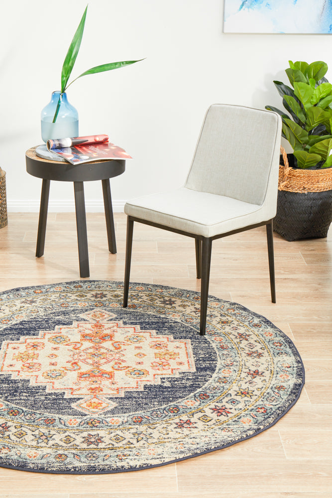Merimbula Multicolor Round Rug