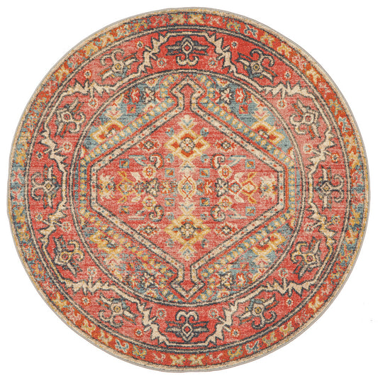 Merimbula Sandstone Multicolor Round Rug