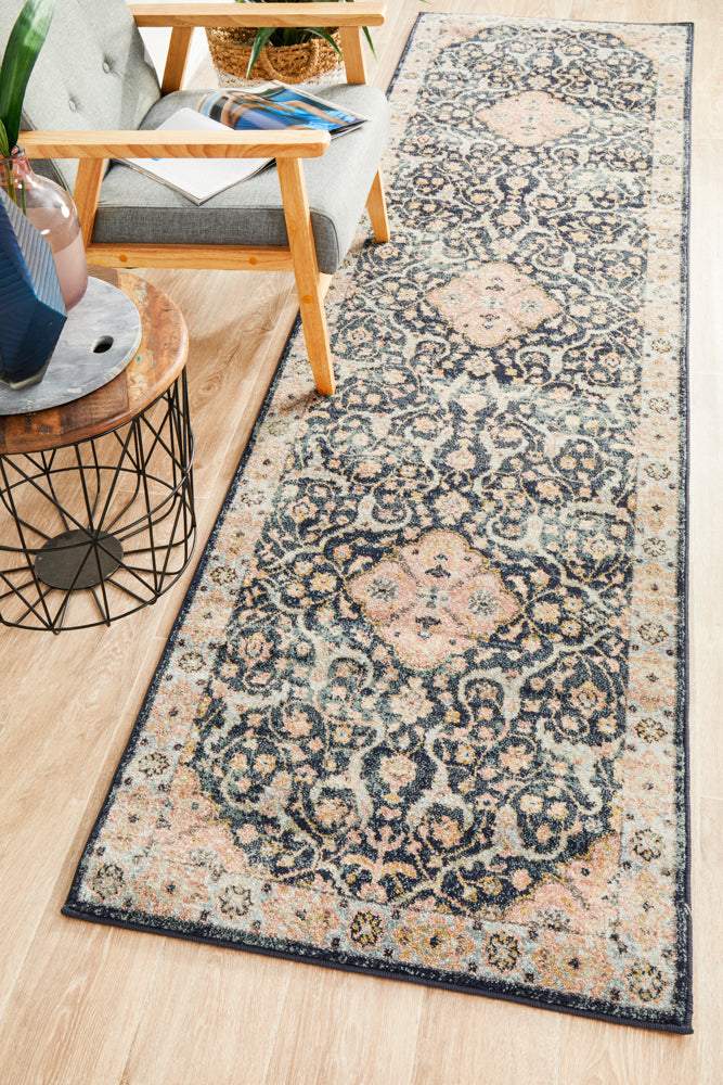 Merimbula Midnight Coast Multicolor Runner Rug