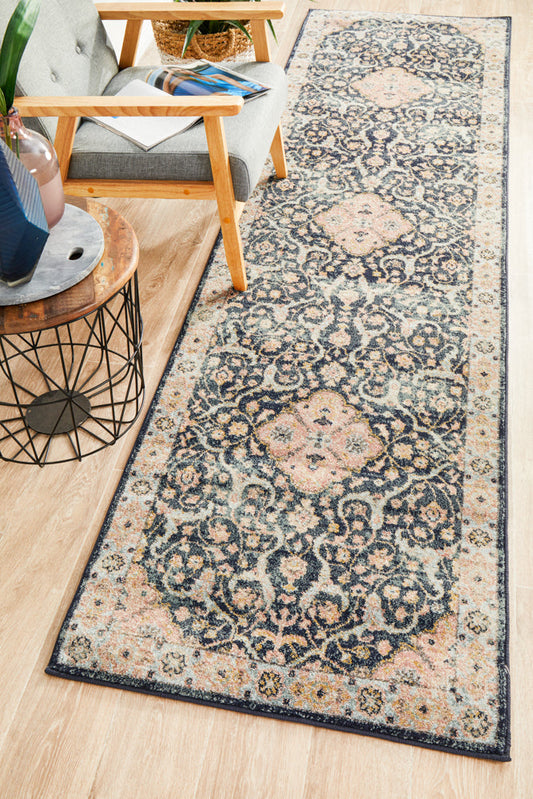 Merimbula Midnight Coast Multicolor Runner Rug