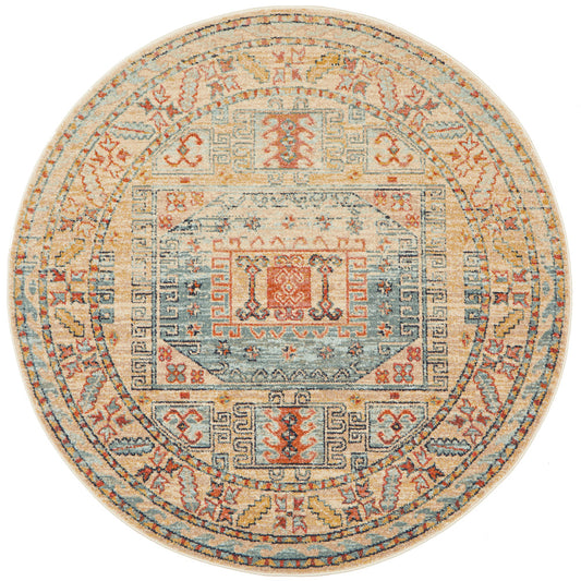 Merimbula Denim Multicolor Round Rug