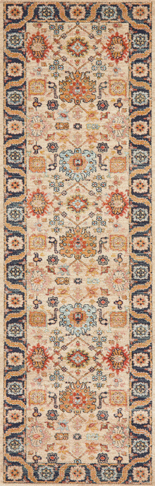 Merimbula Flax Multicolor Runner Rug