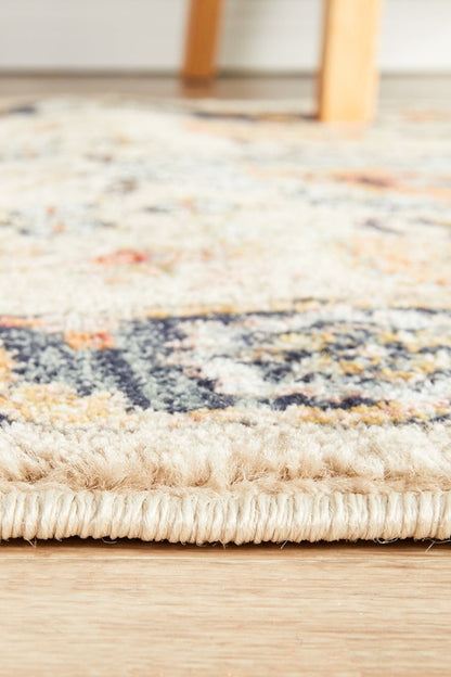 Merimbula Flax Multicolor Runner Rug