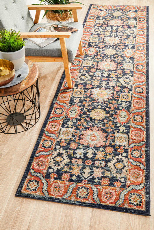 Merimbula Ink Multicolor Runner Rug
