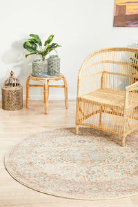 Merimbula Wheatgrass Round Rug