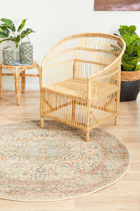 Merimbula Wheatgrass Round Rug