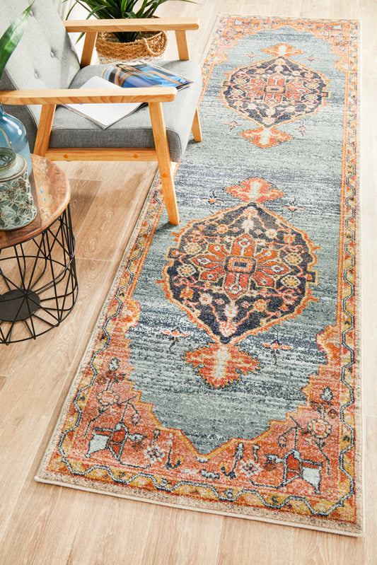Merimbula Terracotta Coast Multicolor Runner Rug