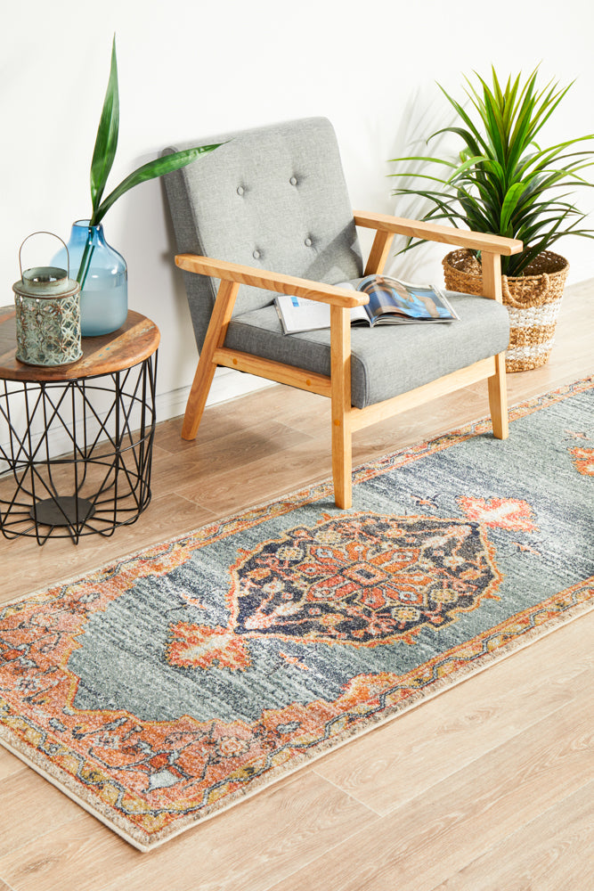 Merimbula Terracotta Coast Multicolor Runner Rug