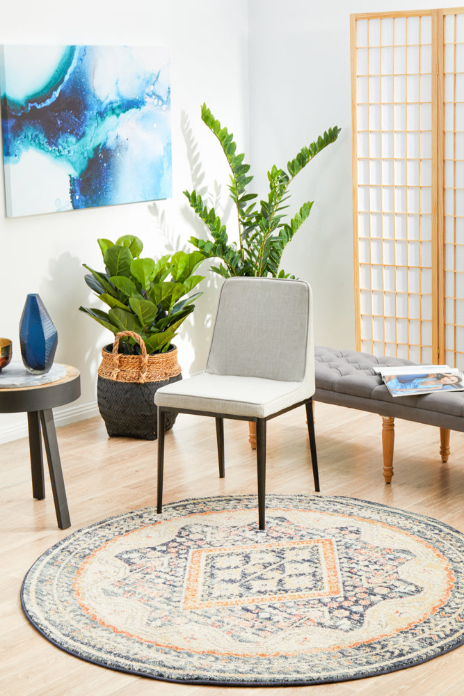 Merimbula Deep Multicolor Round Rug