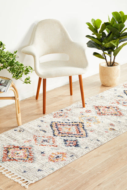 Kalbarri Silver Multicolor Runner Rug