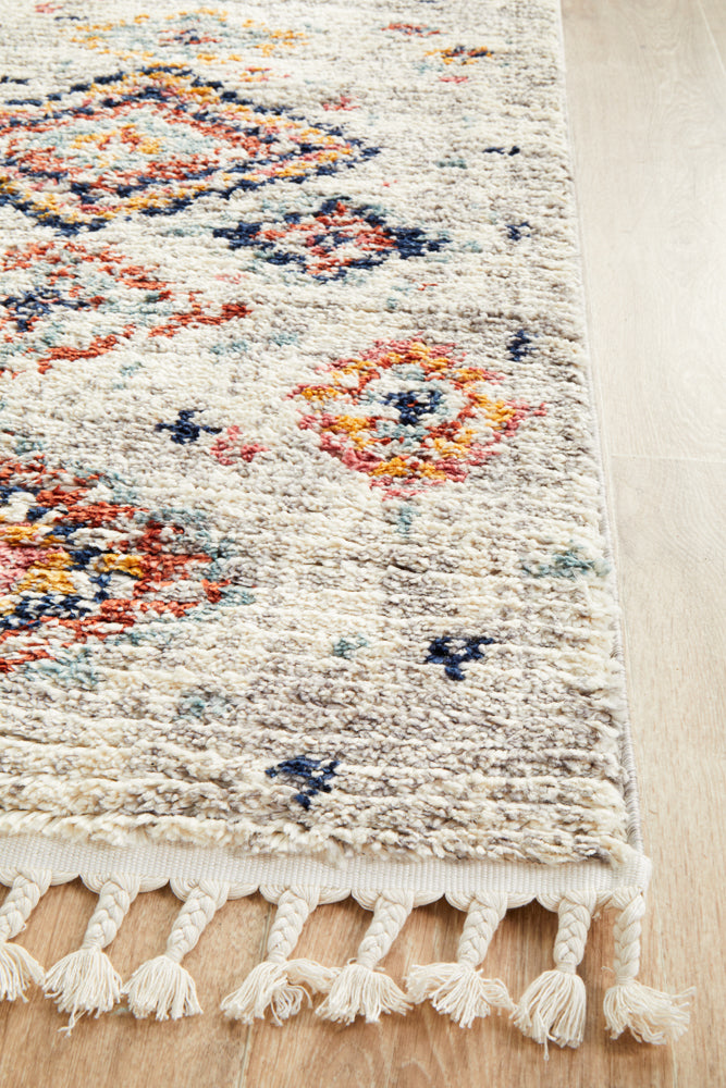 Kalbarri Silver Multicolor Runner Rug